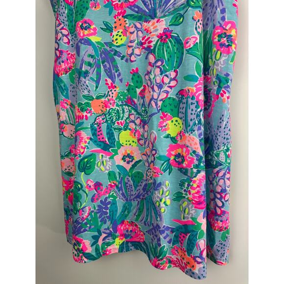 Lilly Pulitzer Kristen Dress Mini Multi-Color Printed Tropical Fruit Small Short - Picture 10 of 12
